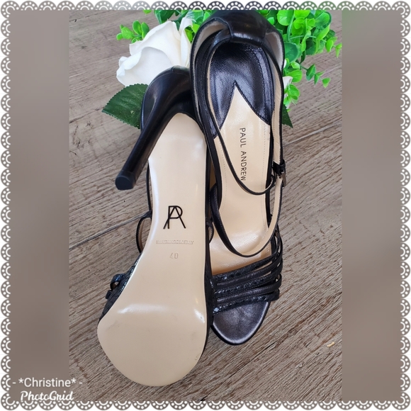 Paul Andrew Ankle Strap Stilettos - Picture 3 of 11